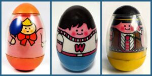 Vintage Weeble Wobble toys