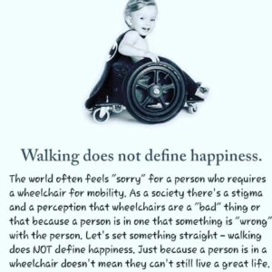 Walking does not define happiness meme